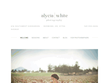 Tablet Screenshot of alyciawhitephotography.com